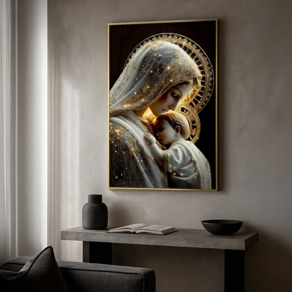 Mauro Ferretti Lackiertes Leinwandbild mit Rahmen und Reliefs cm 60×3,5×90 style modern Mehrfarbig Pvc - Polyvinlychlorid