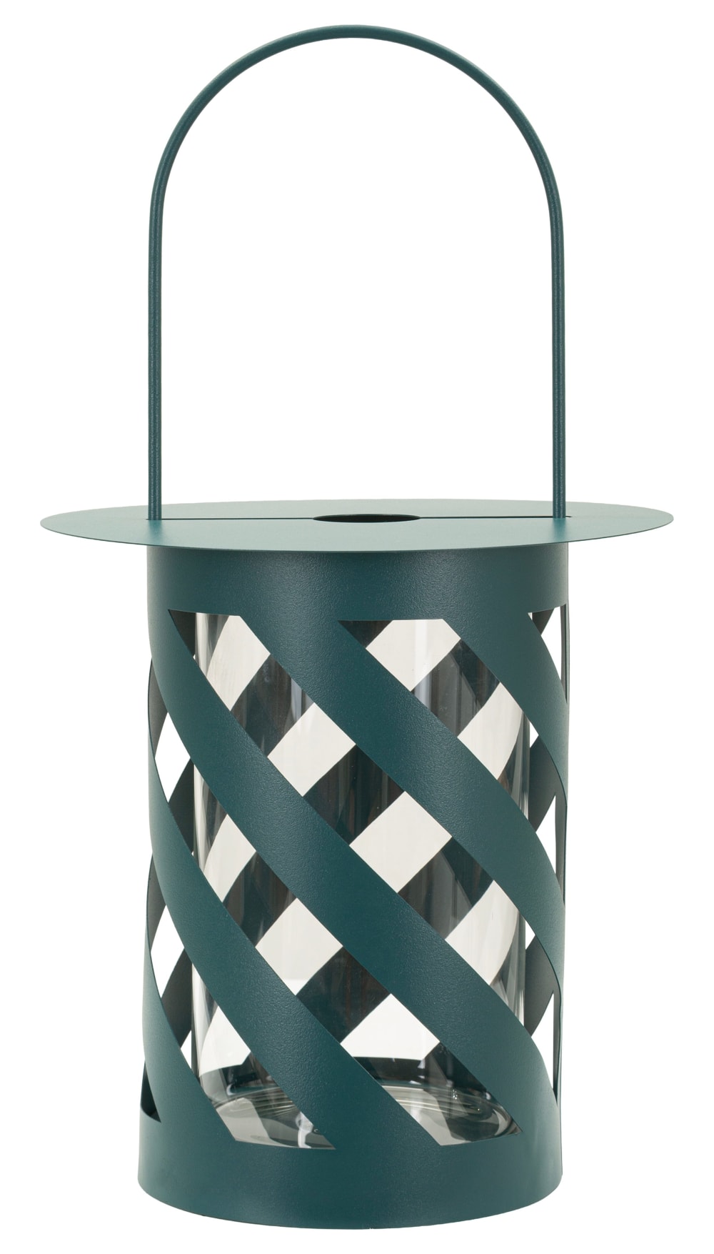 Türkisfarbene Metalllaterne, Ø 23 x 43 cm - Maisons Du Monde