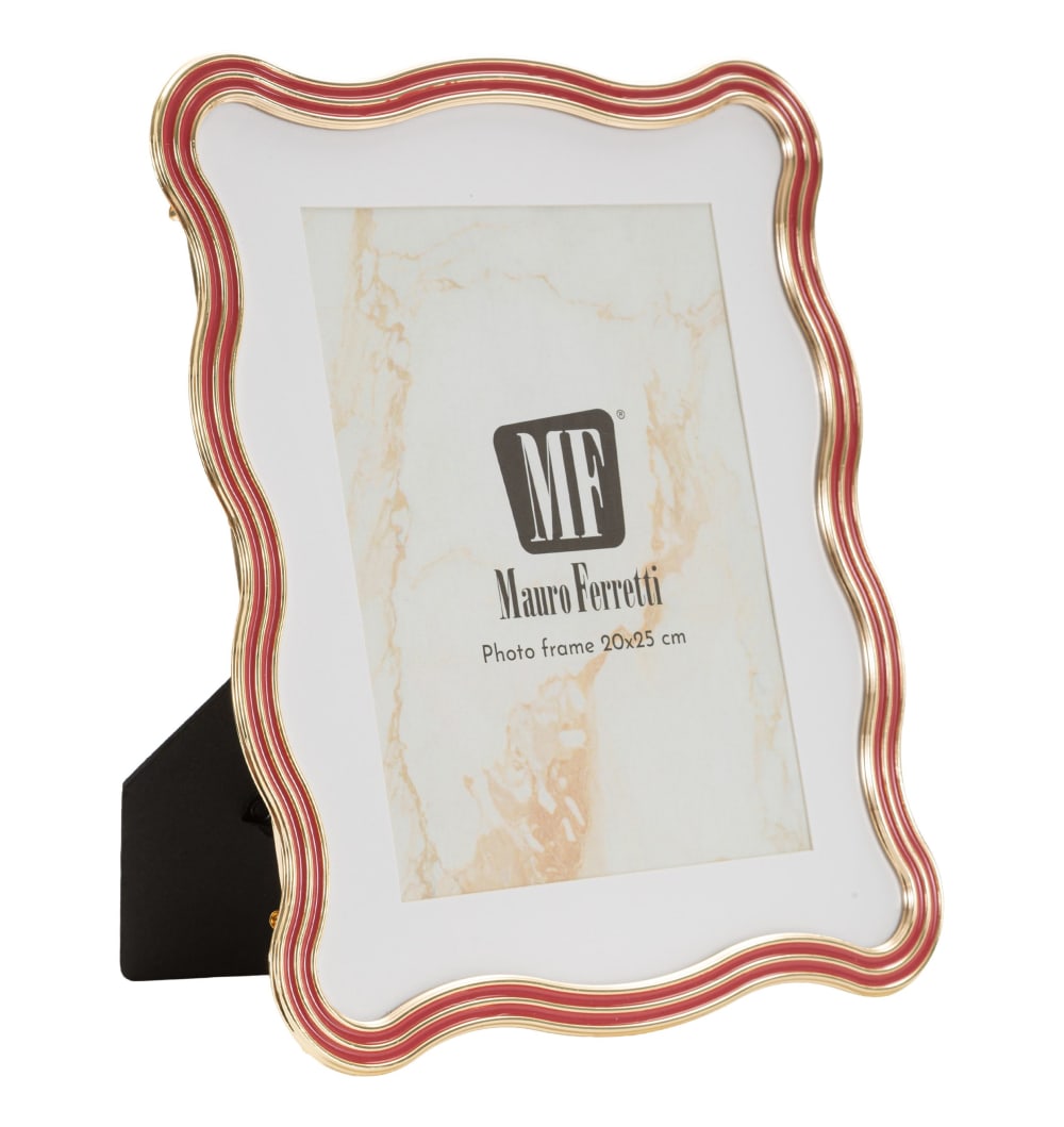 Roter Metallrahmen, 22,7 x 1,3 x 27,6 cm - Maisons Du Monde