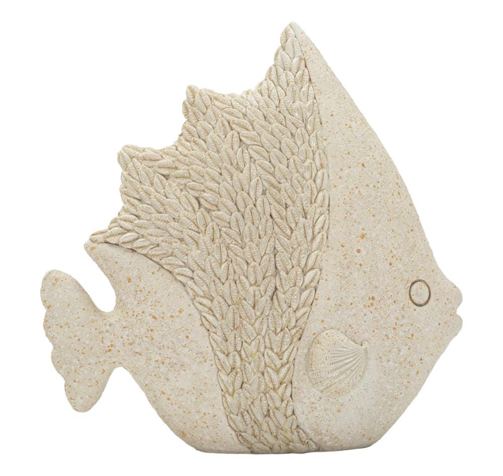 Mauro Ferretti Escultura de resina beige