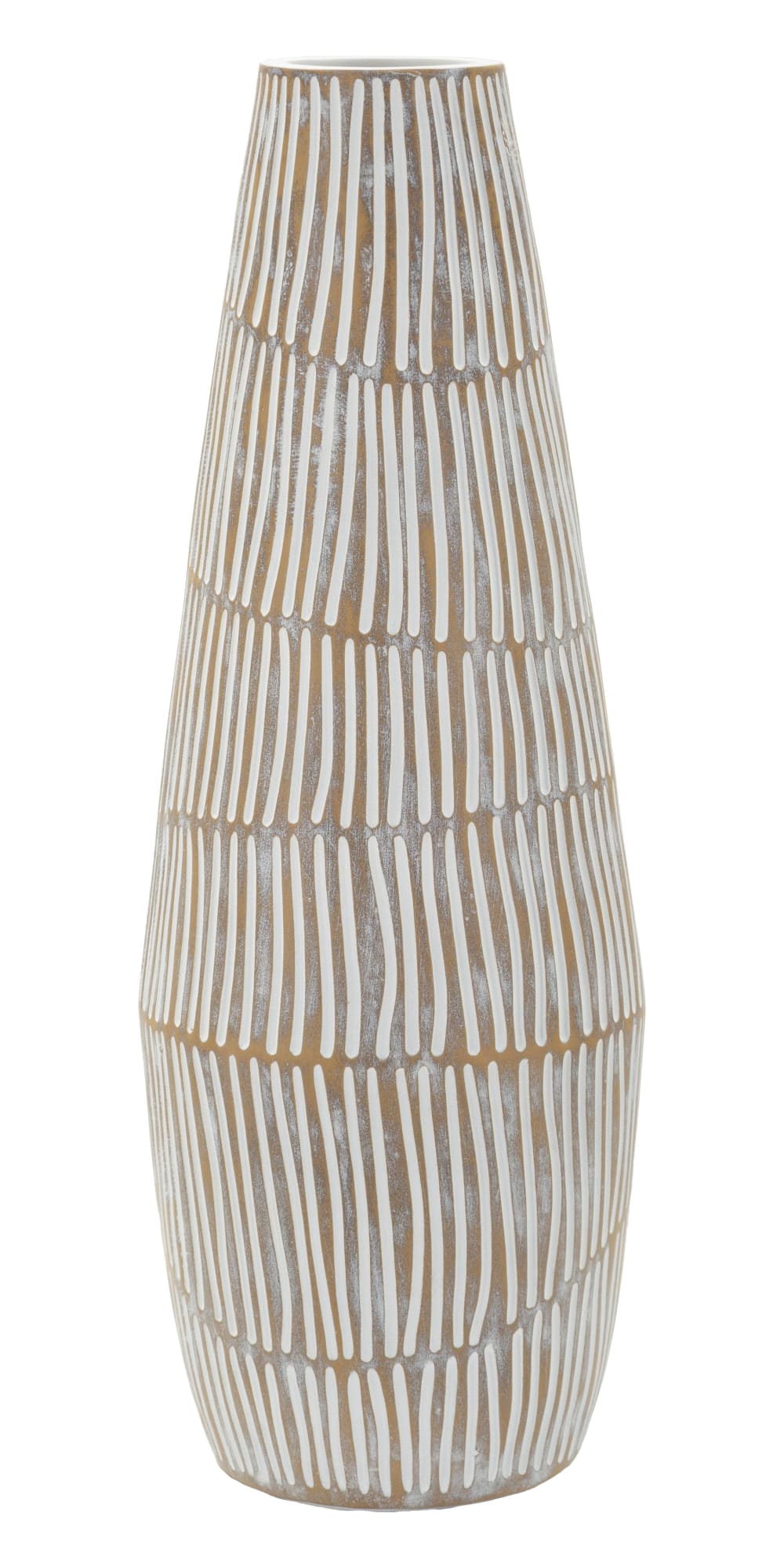 Vase en résine beige Ø 17x47