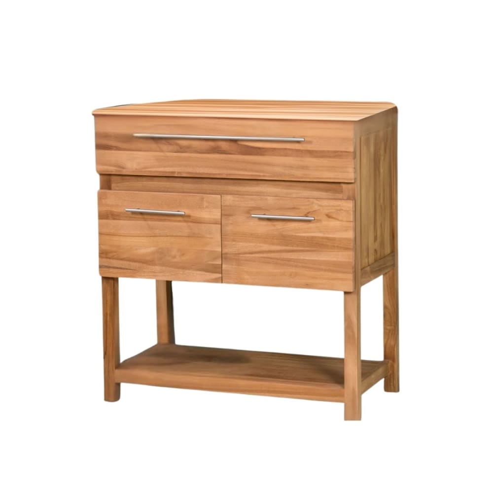 Meuble sous vasque en teck 80cm