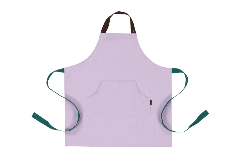 Tablier en coton, lilas