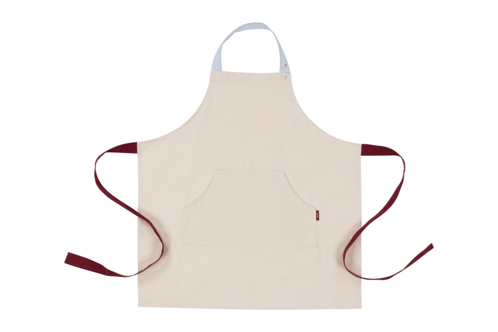 Tablier en coton, beige