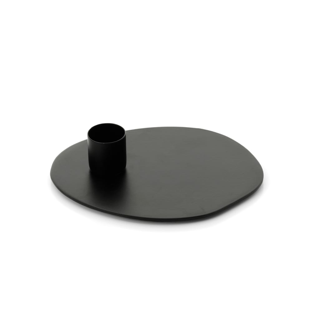 Bougeoir en laiton noir 13x10x3cm Bougeoir en laiton noir 13x10x3cm