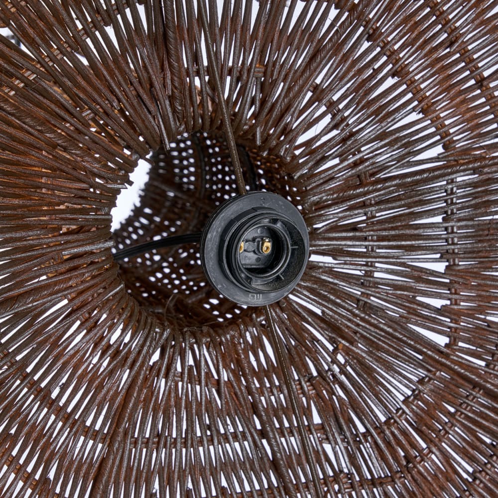 Suspension en rotin marron 100x100x84cm