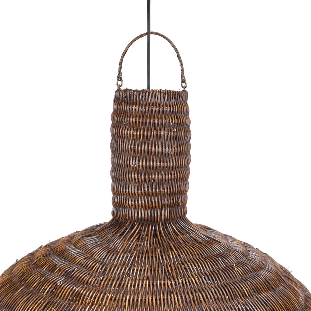 Suspension en rotin marron 100x100x84cm — vue 4
