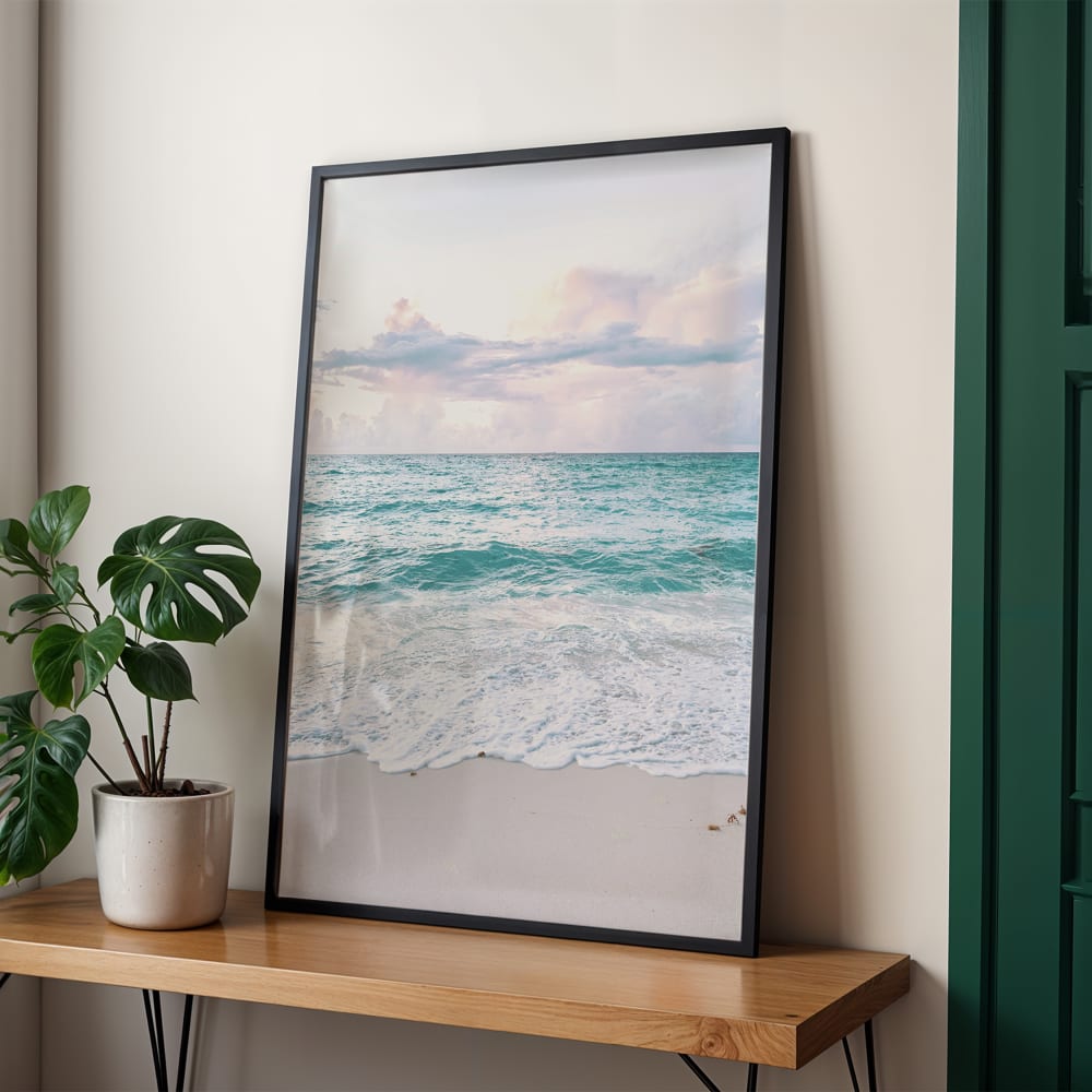 Wandbild meer, schwarzer rahmen, 30x40 cm - Maisons Du Monde