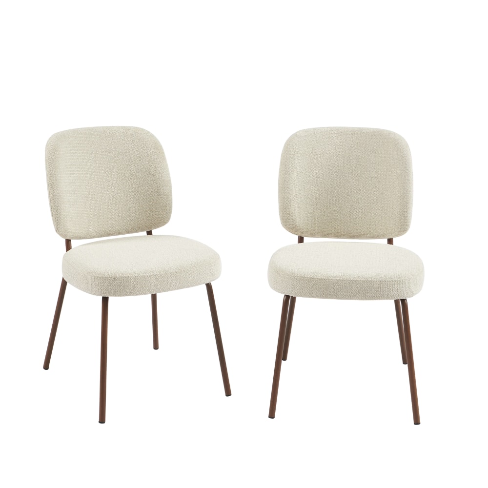 Lot de 2 chaises  tissu - bois