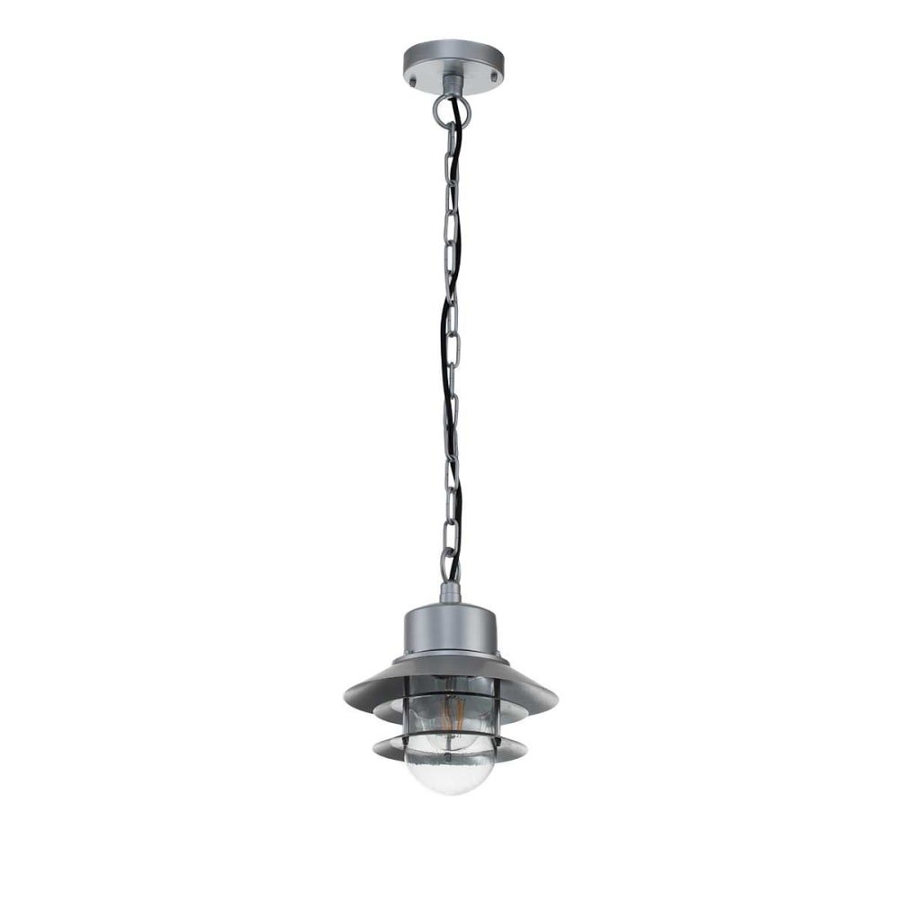 Suspension avec chaîne, inox 304, argent