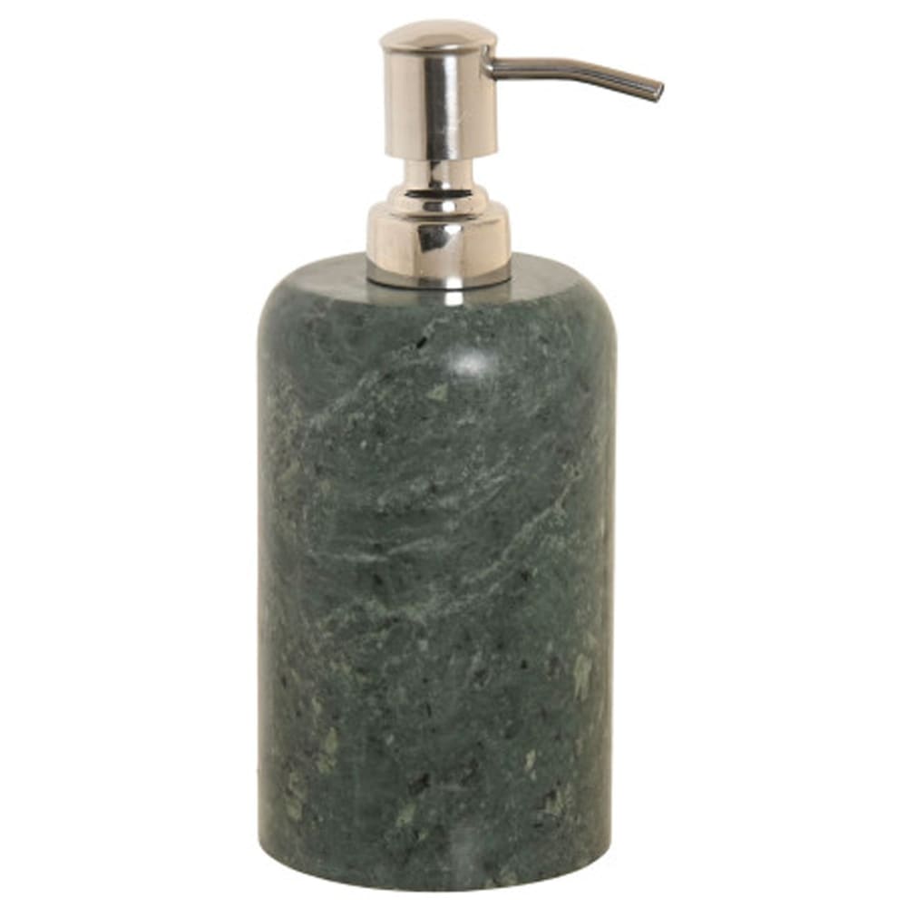 Distributeur de savon en marbre vert 7.5x7.5x18cm