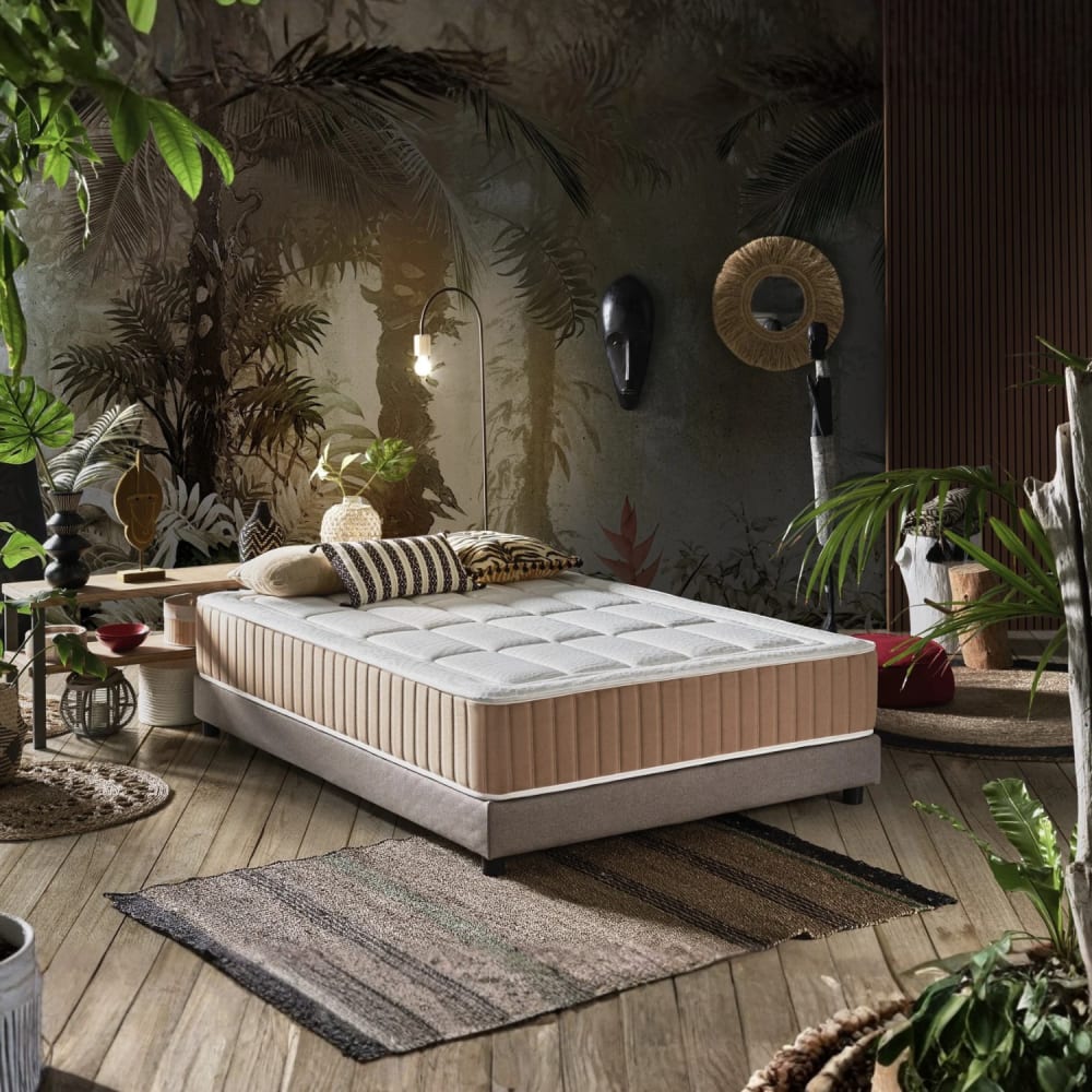 ECCOX Viskoelastische Matratze 160x200cm Weiß Pes - Polyester
