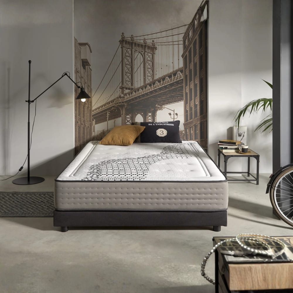 ECCOX Viskoelastische Matratze 160x190cm Weiß Pes - Polyester