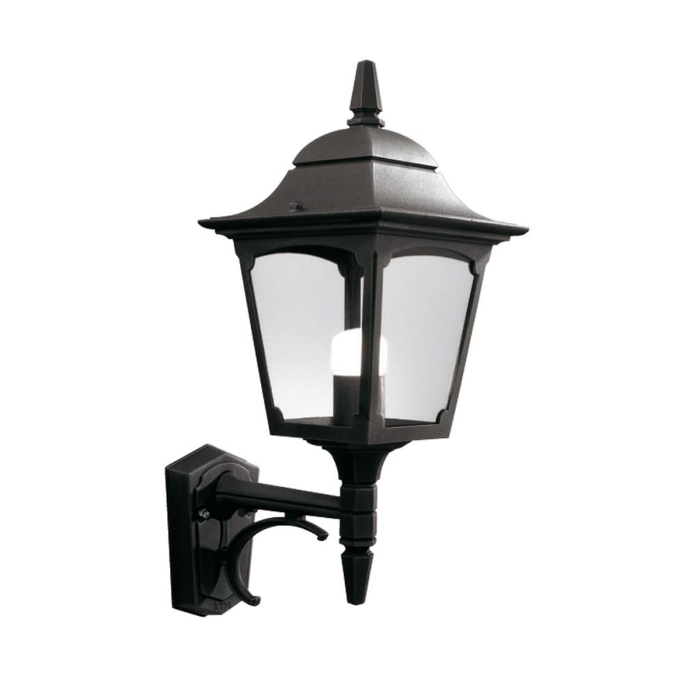 Applique murale lanterne noir h. 48 cm