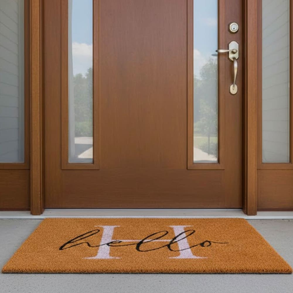 Paillasson coco Hello 60x40x1cm - Maisons du Monde