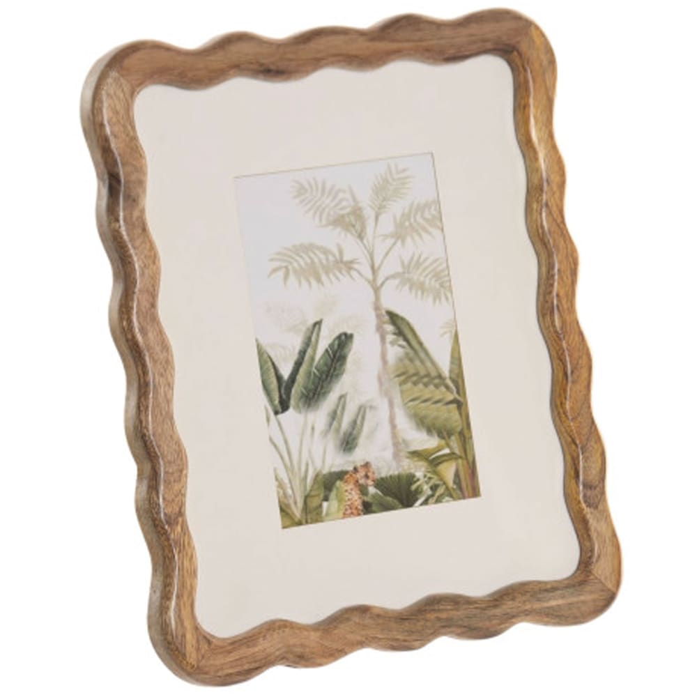 Cadre photo à poser en bois de manguier 24x2x27cm