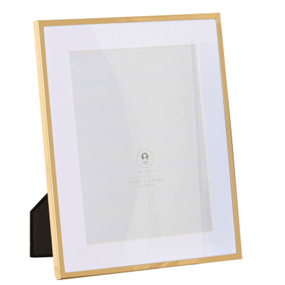 Cadre photo mural ou à poser en métal doré 15x20cm