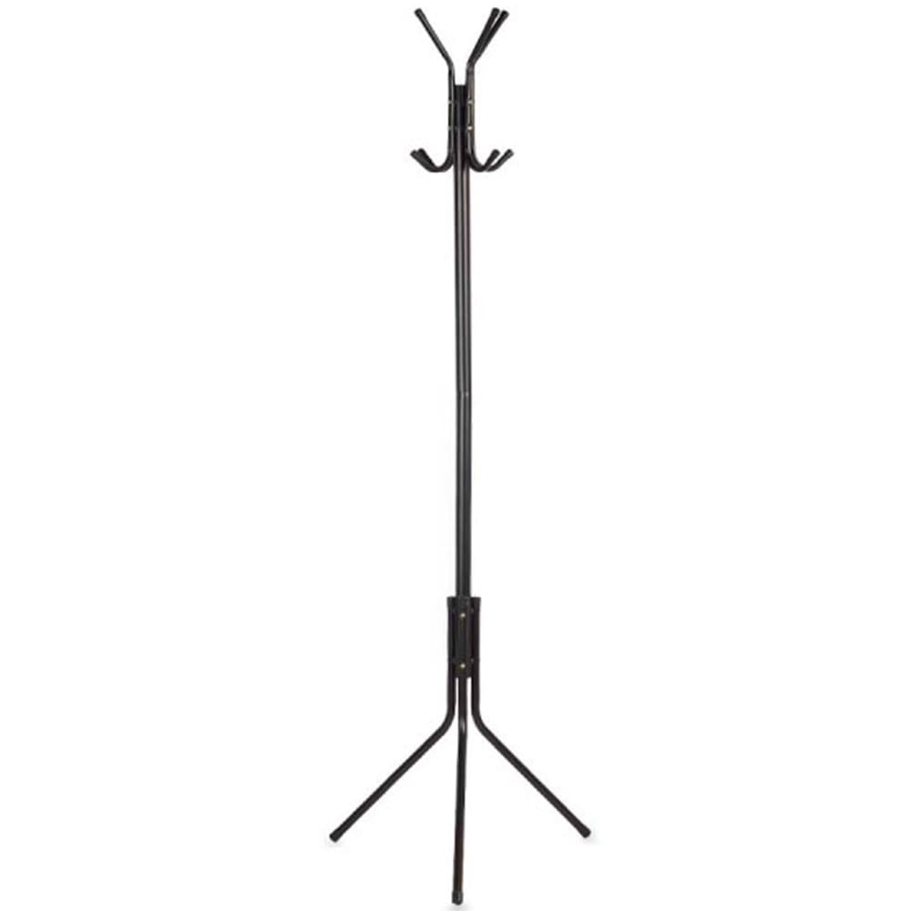 Portemanteau sur pied en métal noir 48x48x170cm