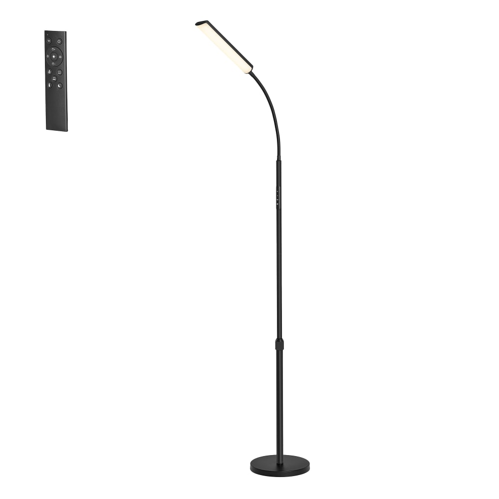 Lampe sur pied hauteur réglable pour salon noir Lampe sur pied hauteur réglable pour salon noir