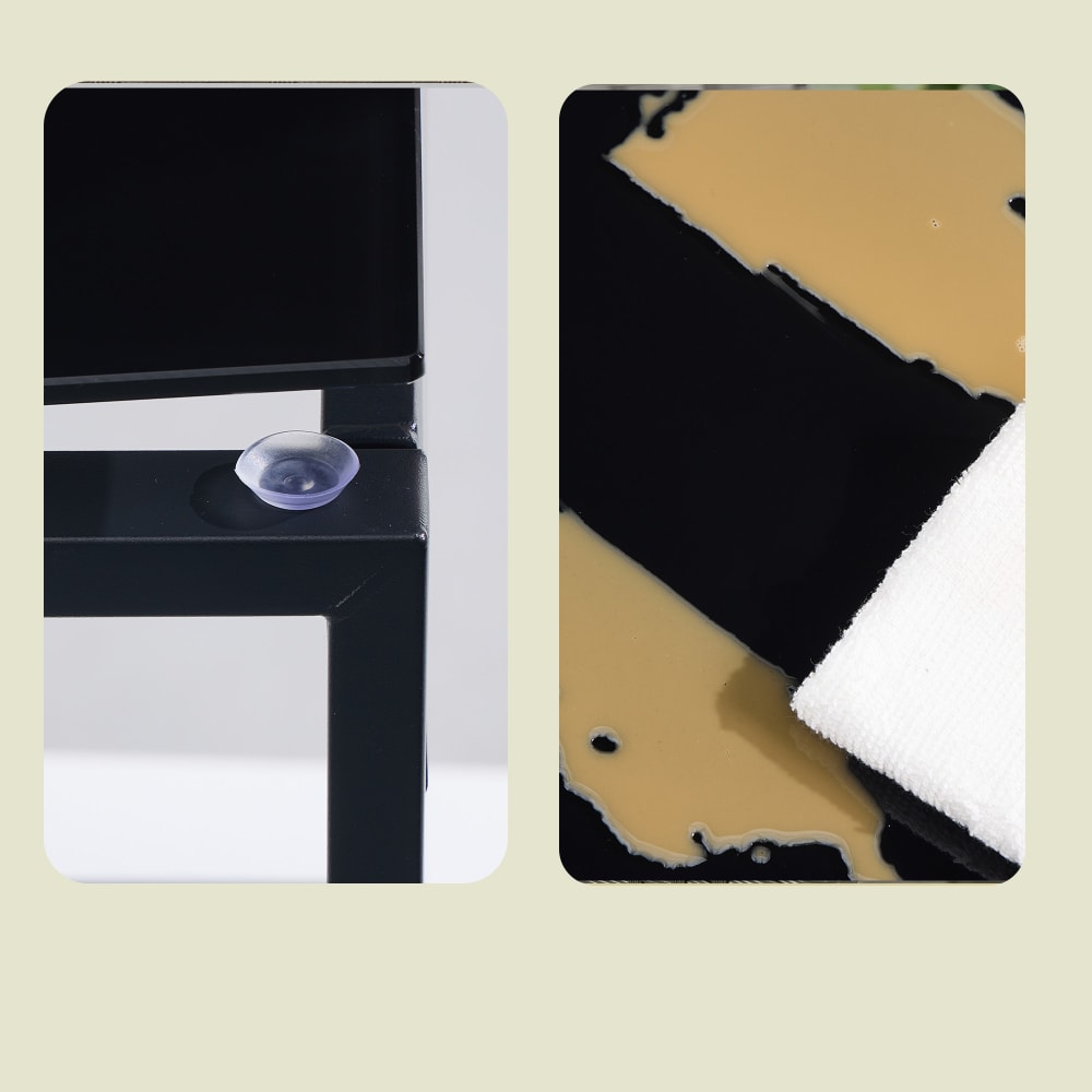 Salons et table de jardin 4 places avec coussins rembourrés acier gris