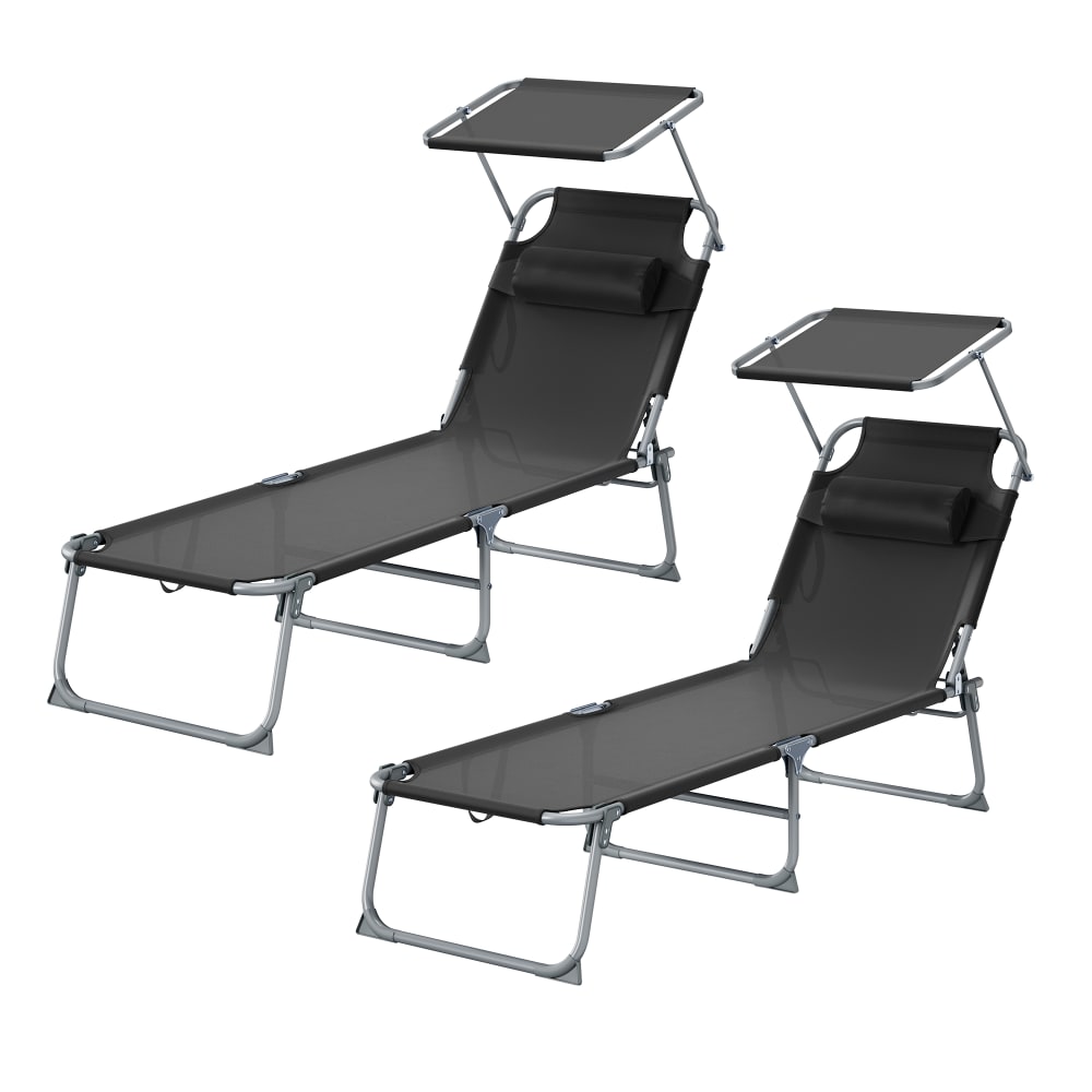 Chaises longues pliantes