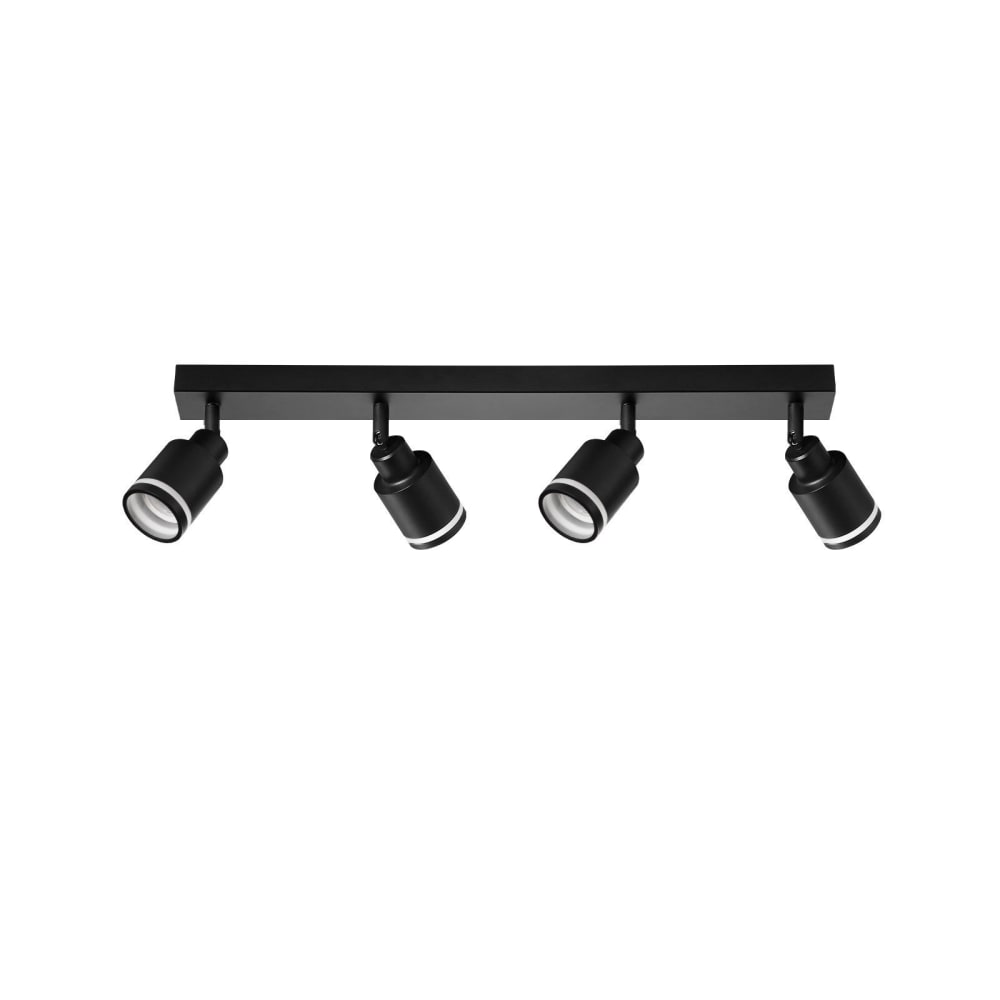 Jacobs - spot de plafond en métal, noir, l 55 cm, gu10