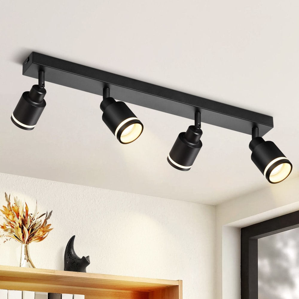 Jacobs - spot de plafond en métal, noir, l 55 cm, gu10 — vue 3