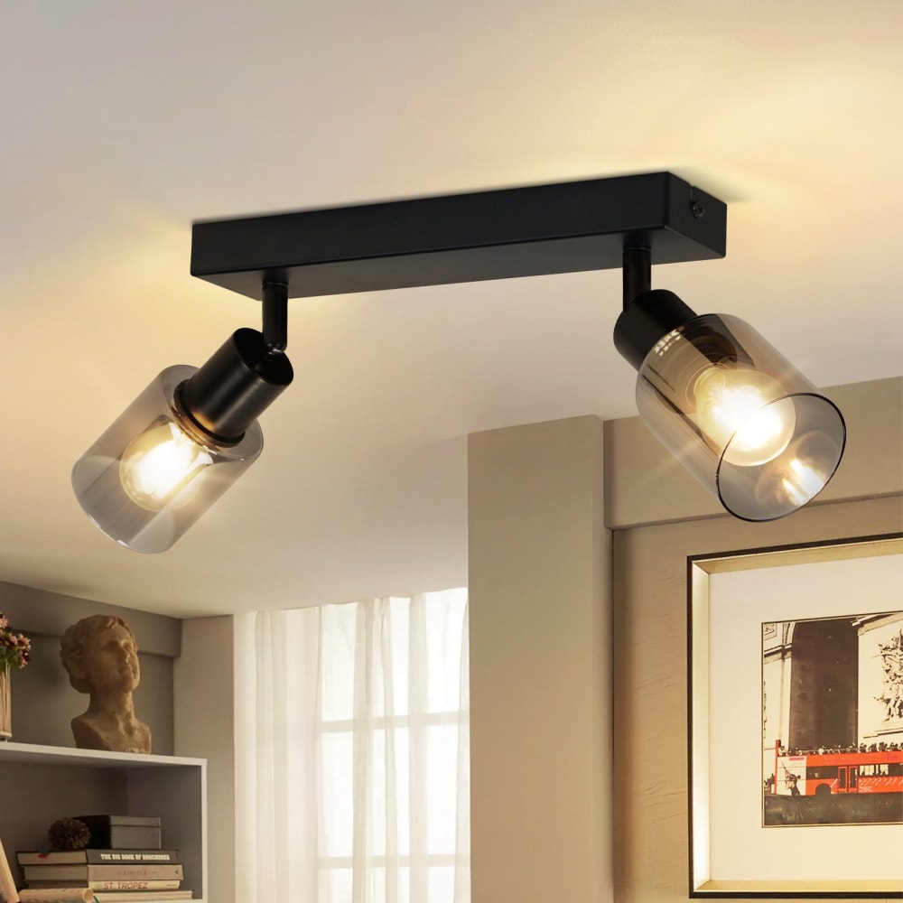 Horn - spot de plafond en métal, coloris noir, l 26 cm, e14, max. 25 w — vue 3