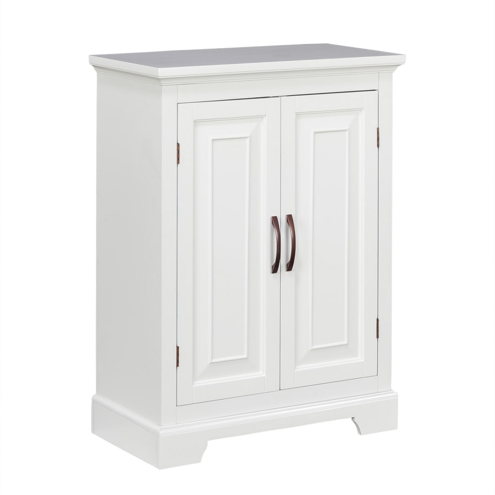 Meuble salle de bain sur pied, 81cm, Blanc