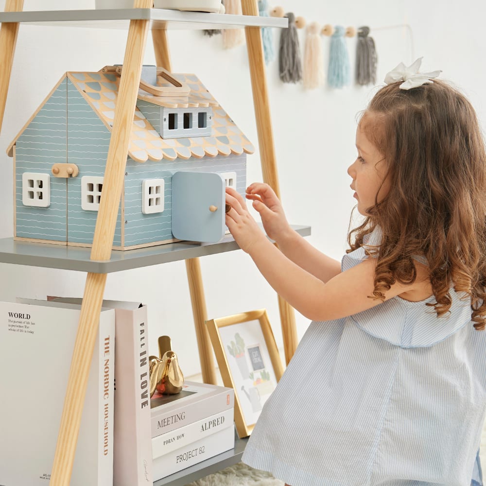 Tragbares Holz-Puppenhaus, 26cm, Mehrfarbig - Maisons Du Monde