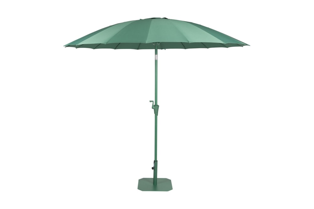 Parasol en métal vert