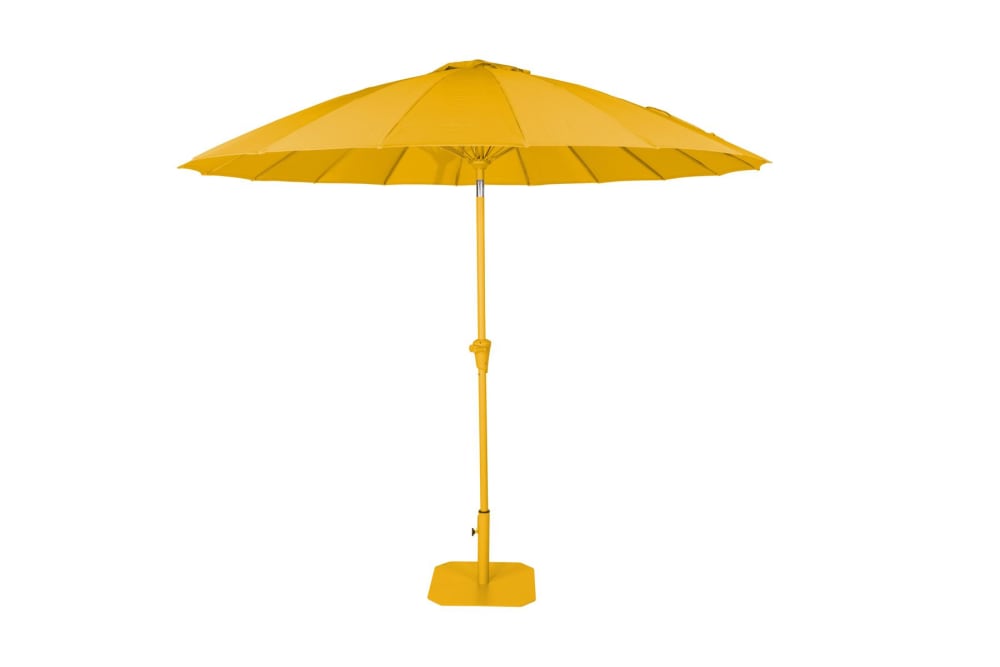 Parasol en métal jaune