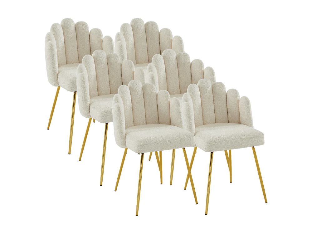 Lot de 6 chaises  crème