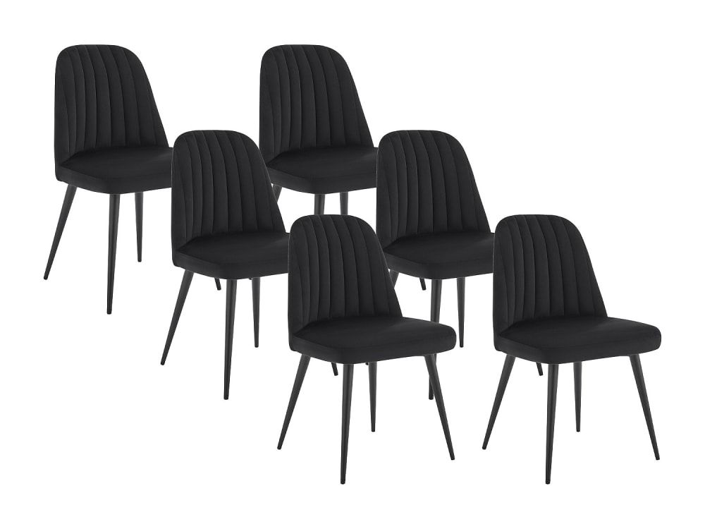 Lot de 6 chaises velours