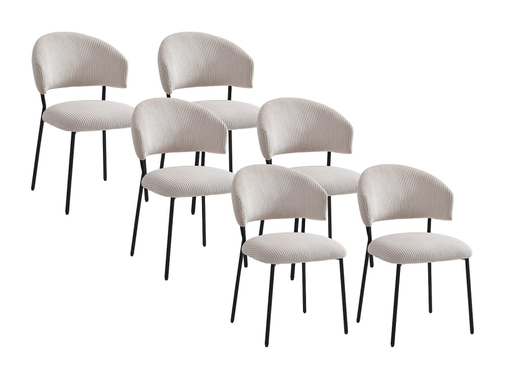 Lot de 6 chaises velours