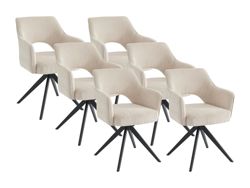 Lot de 6 chaises pivotantes