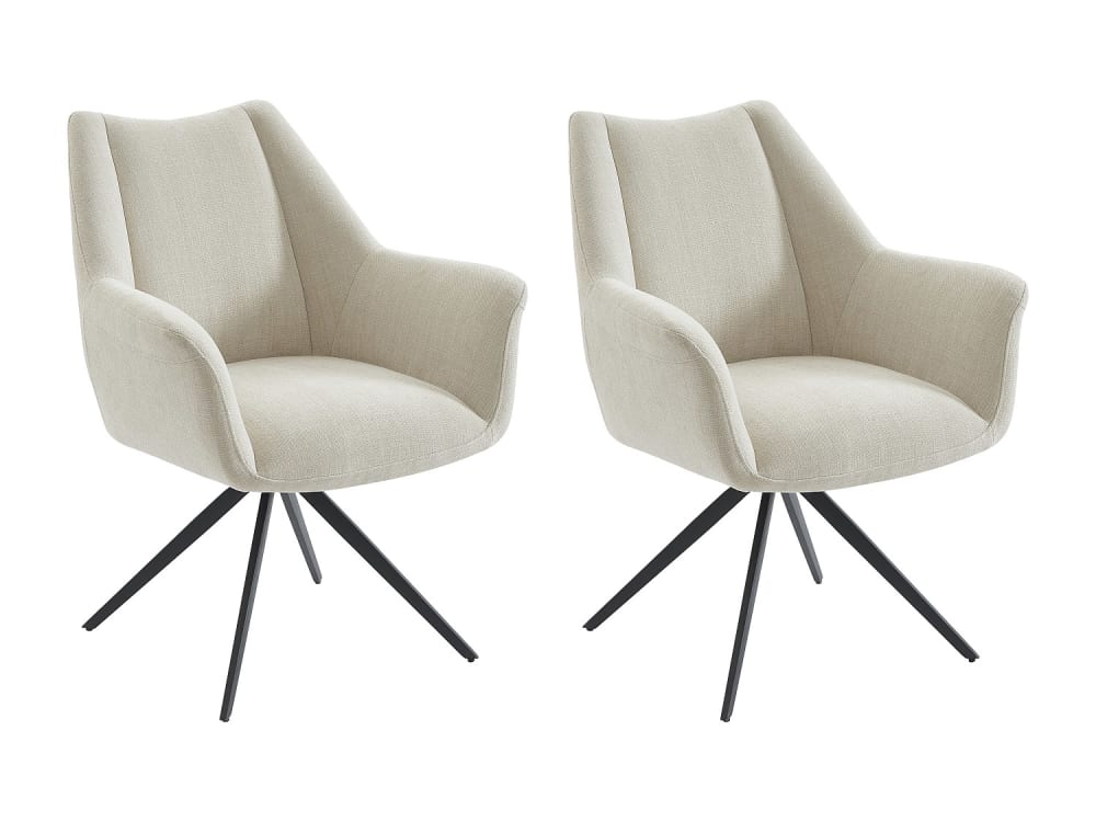 Lot de 2 chaises  beige