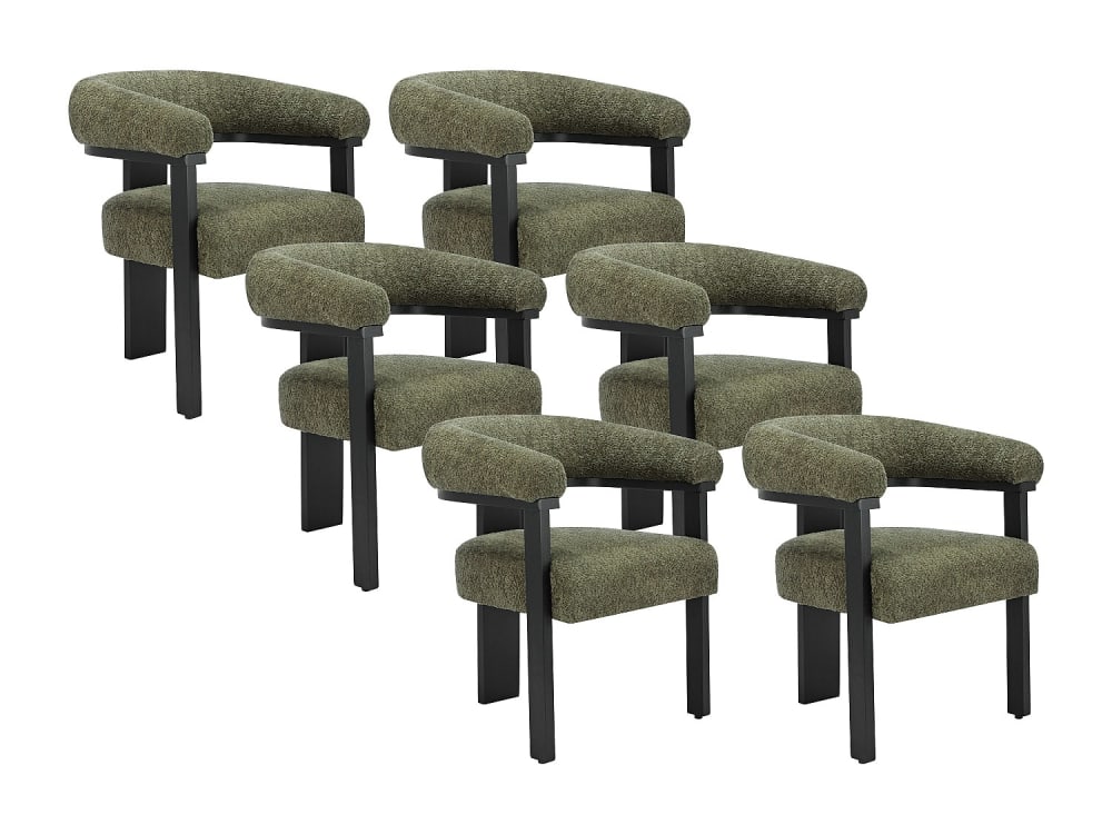 Lot de 6 chaises  noir,