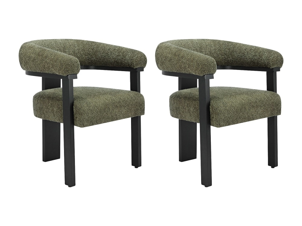 Lot de 2 chaises  noir,