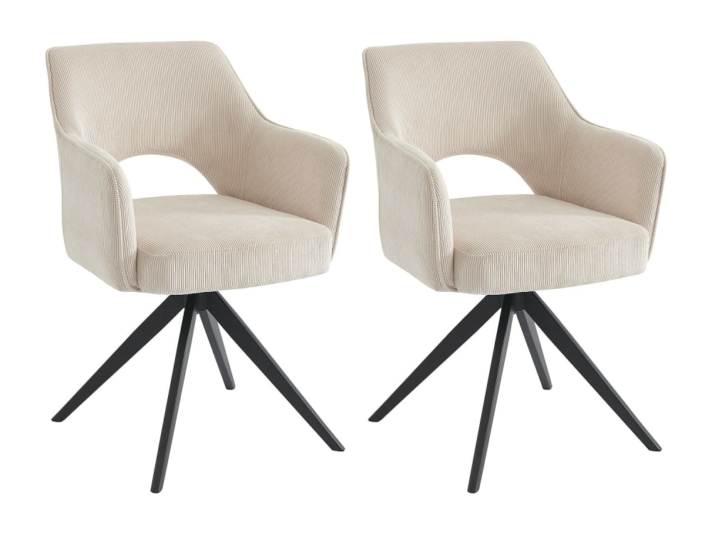 Lot de 2 chaises pivotantes