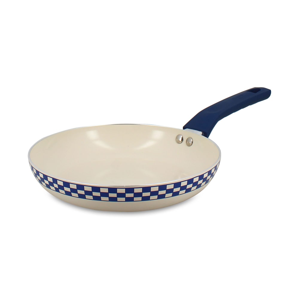 Poêle 24cm en aluminium recyclé et antiadhésif bleu - tout feux
