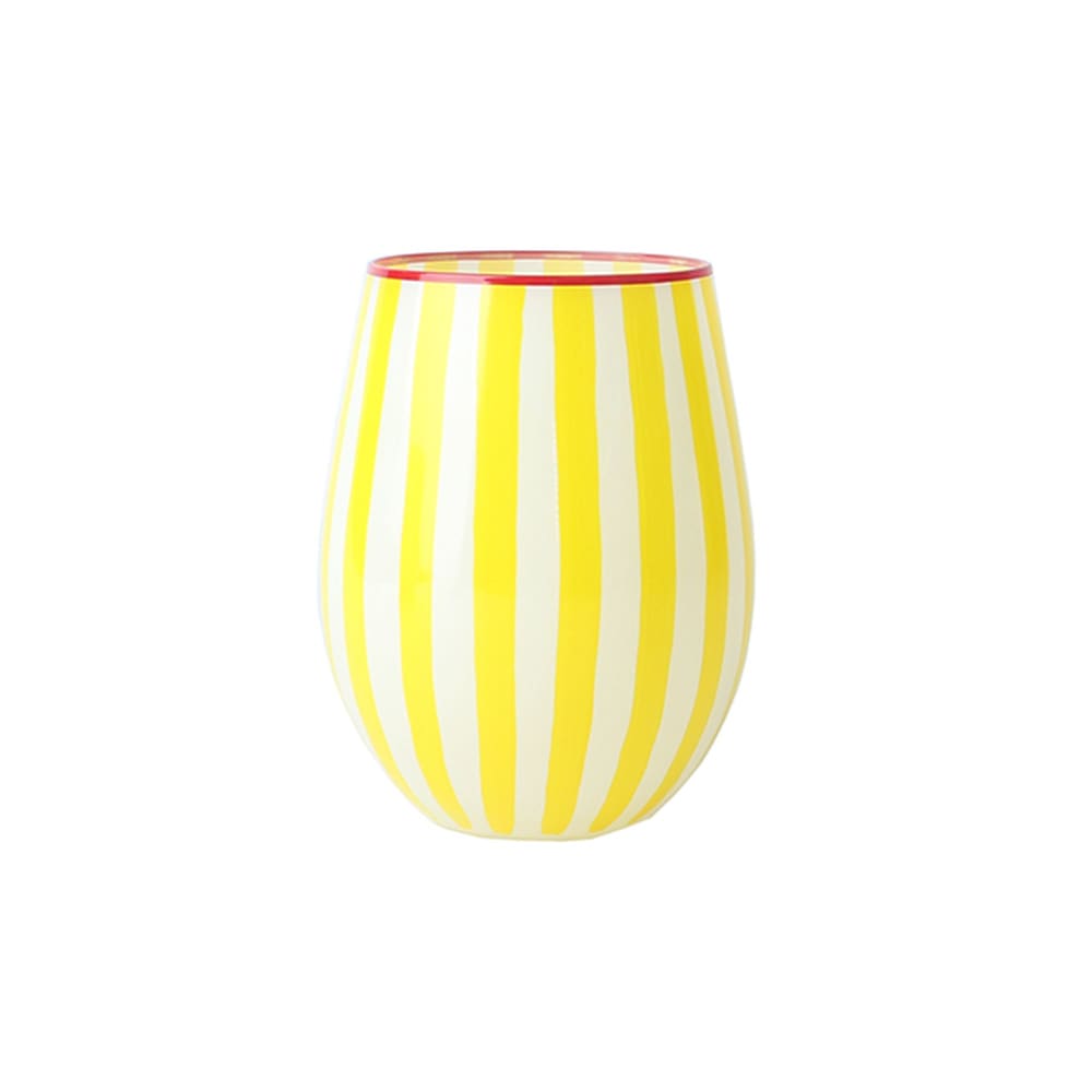 Lot de 3 verres à eau 27cl jaune