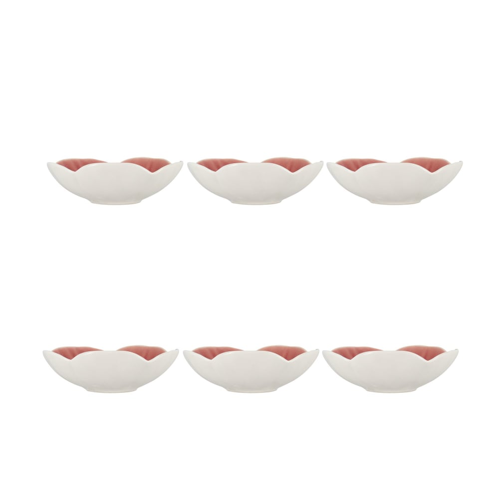Lot de 6 coupelles 16cm en grès rose