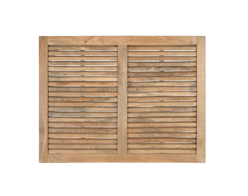 Tête de lit en manguier avec lattes horizontales largeur 104 cm