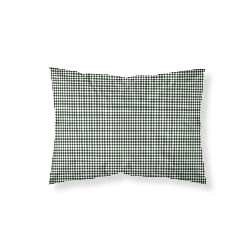 Taie d’oreiller en coton 100 % 200 fils vert 80x80 cm