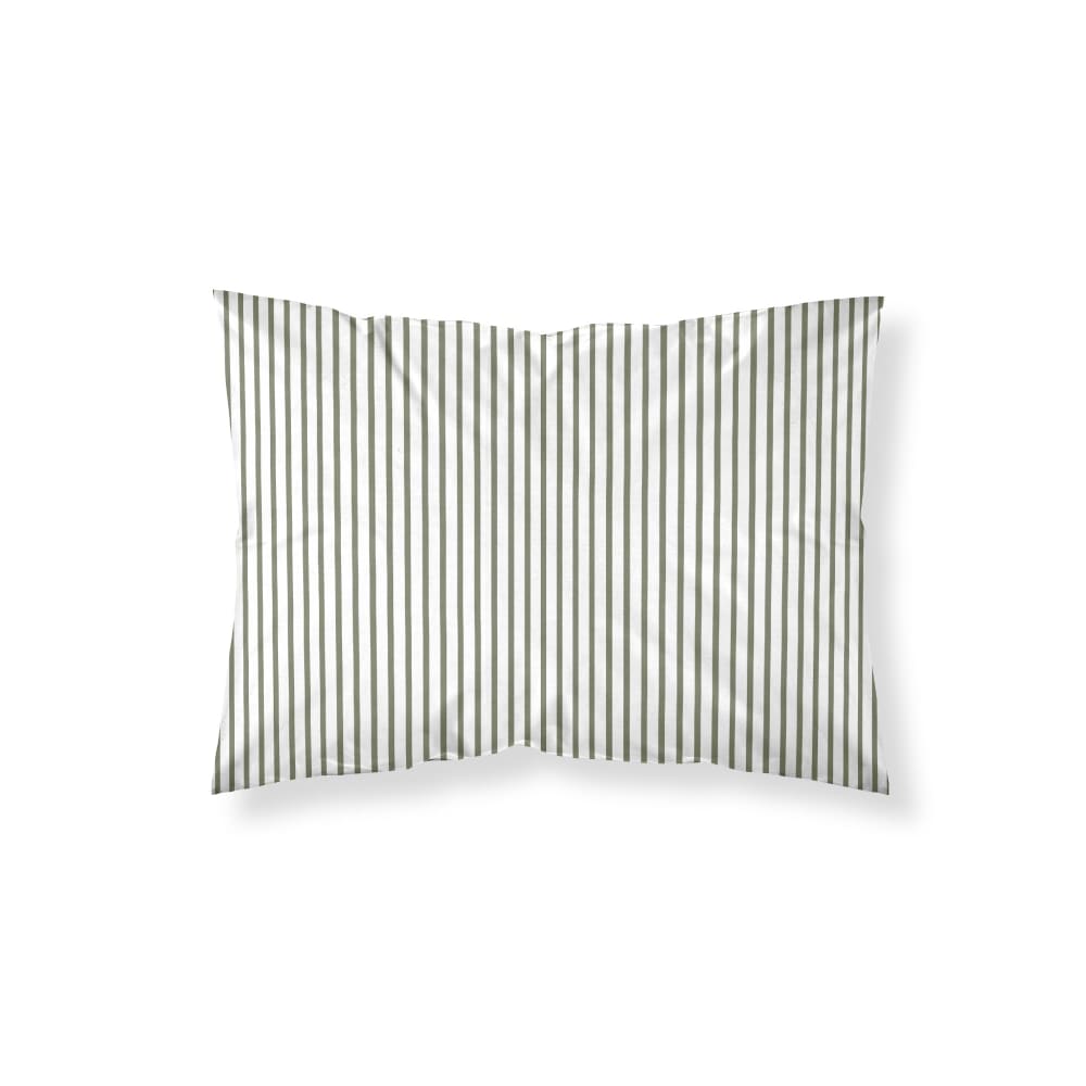 Taie d’oreiller en coton 100 % 200 fils vert 45x110 cm