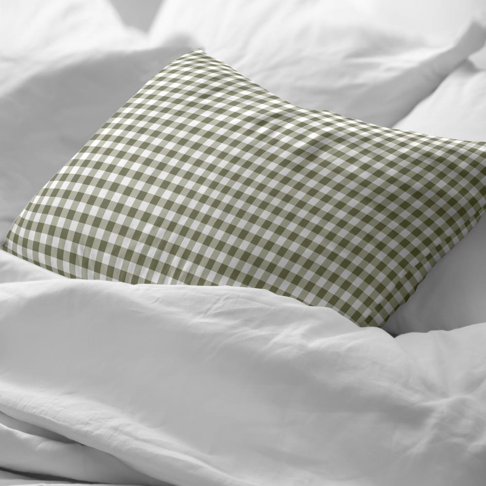 Kissenbezug aus 100 % Baumwolle, 200 Fäden Grün 45x125 cm -