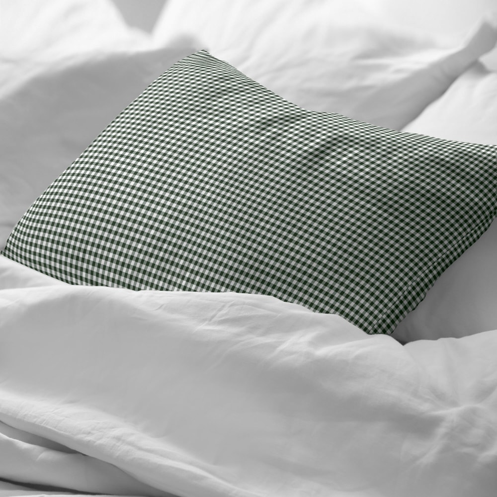 Kissenbezug aus 100 % Baumwolle, 200 Fäden Grün 45x110 cm -
