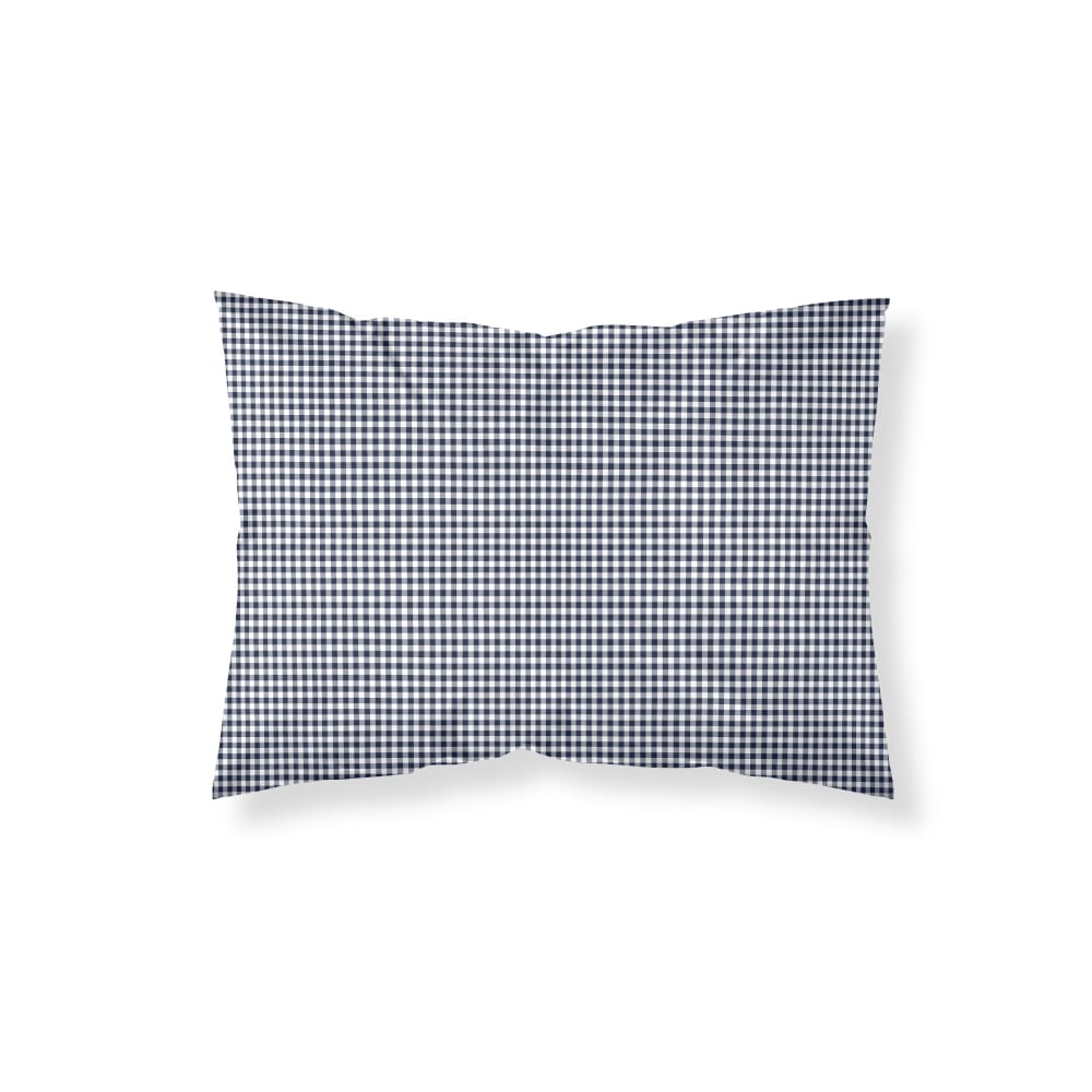 Taie d’oreiller en coton 100 % 200 fils bleu 50x80 cm