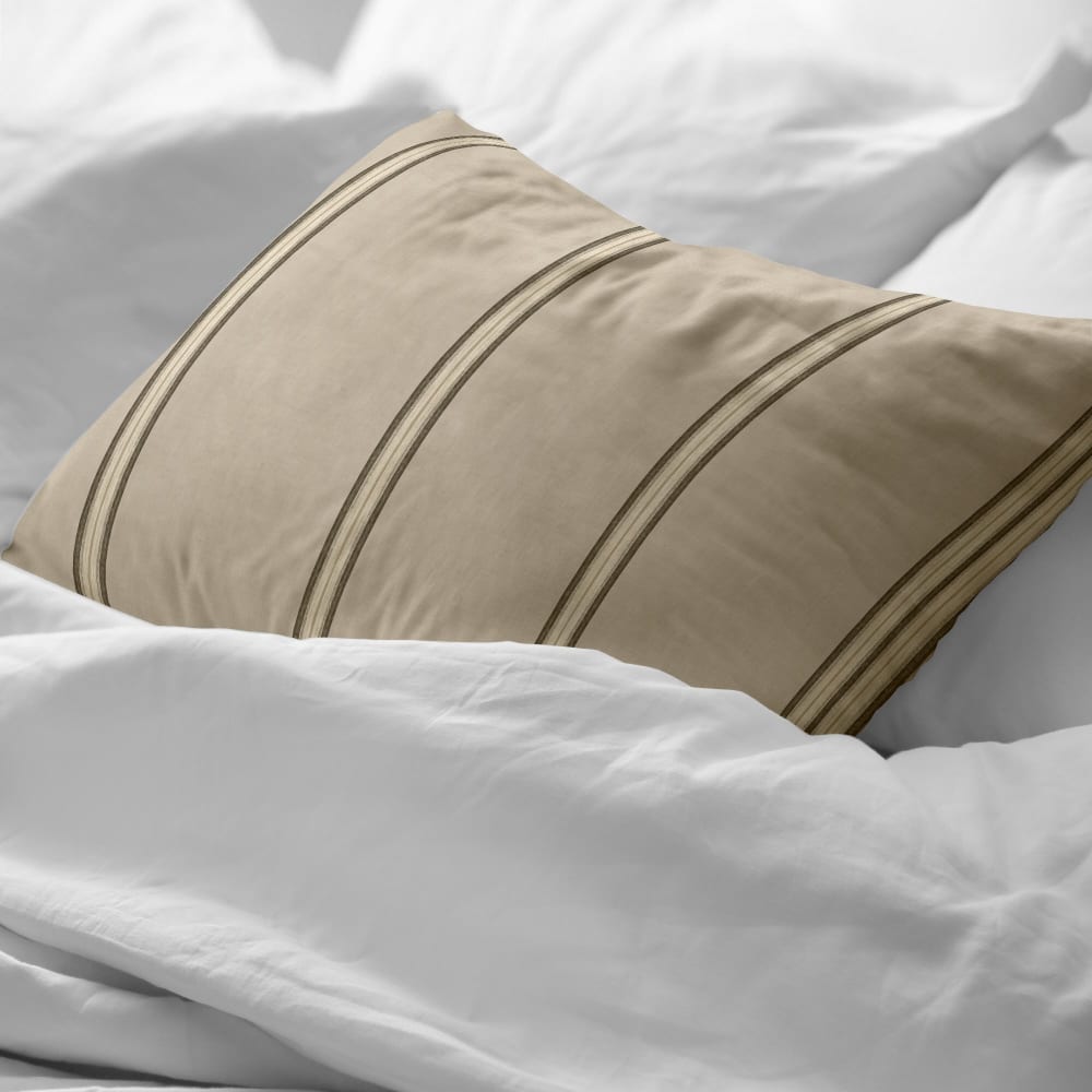 Kissenbezug aus 100 % Baumwolle, 200 Fäden Beige 50x80 cm -
